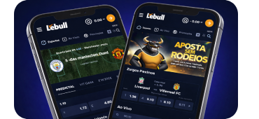 Interface do aplicativo Lebull Casino para dispositivos móveis